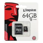 PAMĚŤOVÁ KARTA KINGSTON MICRO SDXC 64GB CLASS 10 S ADAPTÉREM SD